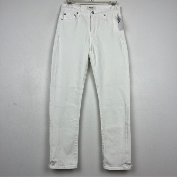 AGOLDE Toni Chewed Hem Straight Leg Jeans - Picture 3 of 9